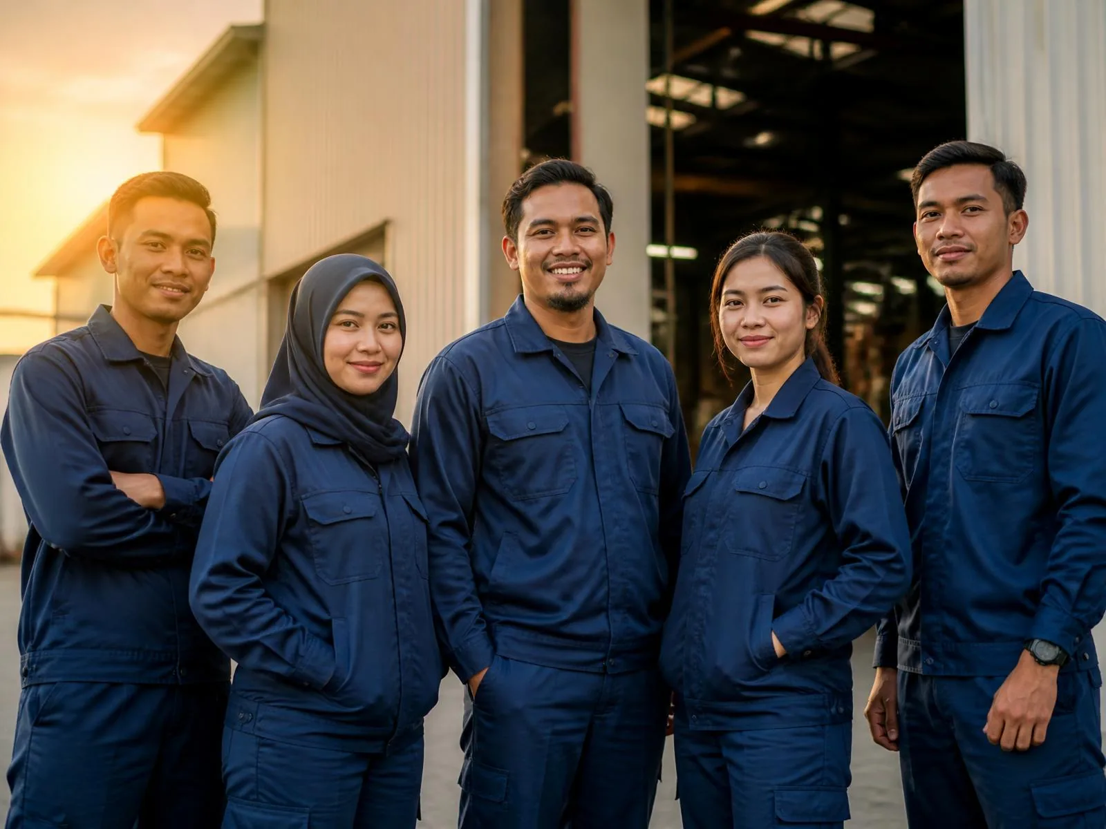 Kumpulan pekerja kilang di luar kilang di Johor
